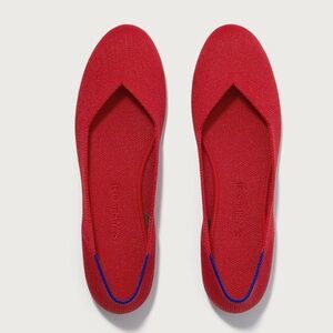 ROTHY’S The Flat in Bright Red - Women’s 10.5, Excellent Condition